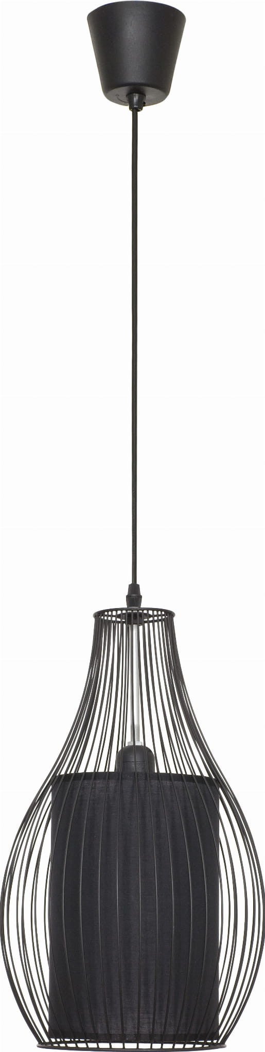 Lampa wisząca Camilla czarna 1xE27x40W druciany klosz wym: 120 x 26 x 26 cm metal Nowodvorski Lighting