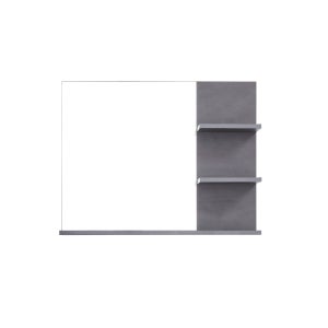 Specchio Da Bagno Con Mensola Relaxdays - 54x38 Cm Bianco | Con Ripiano Portaoggetti - Foto 7