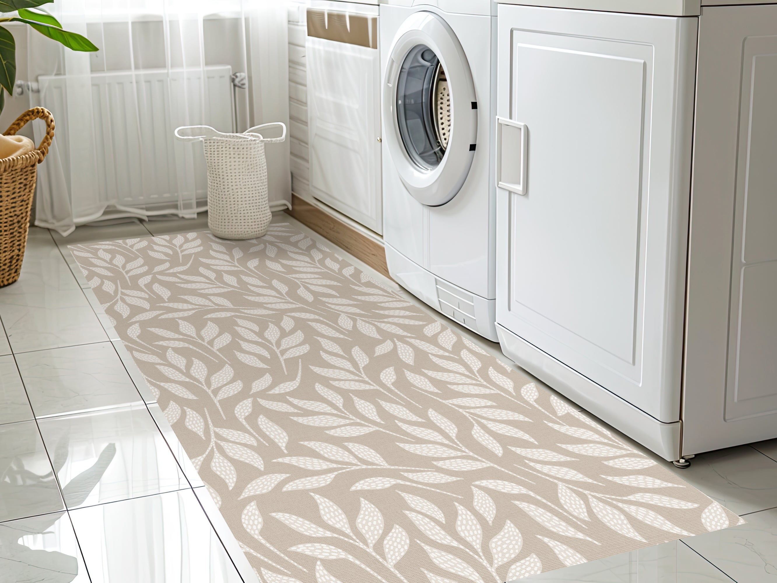 Tapis antidérapant en vinyle Zorana 66x150 cm - PVC imprimé, lavable, ignifuge, pour le salon et la cuisine - 2