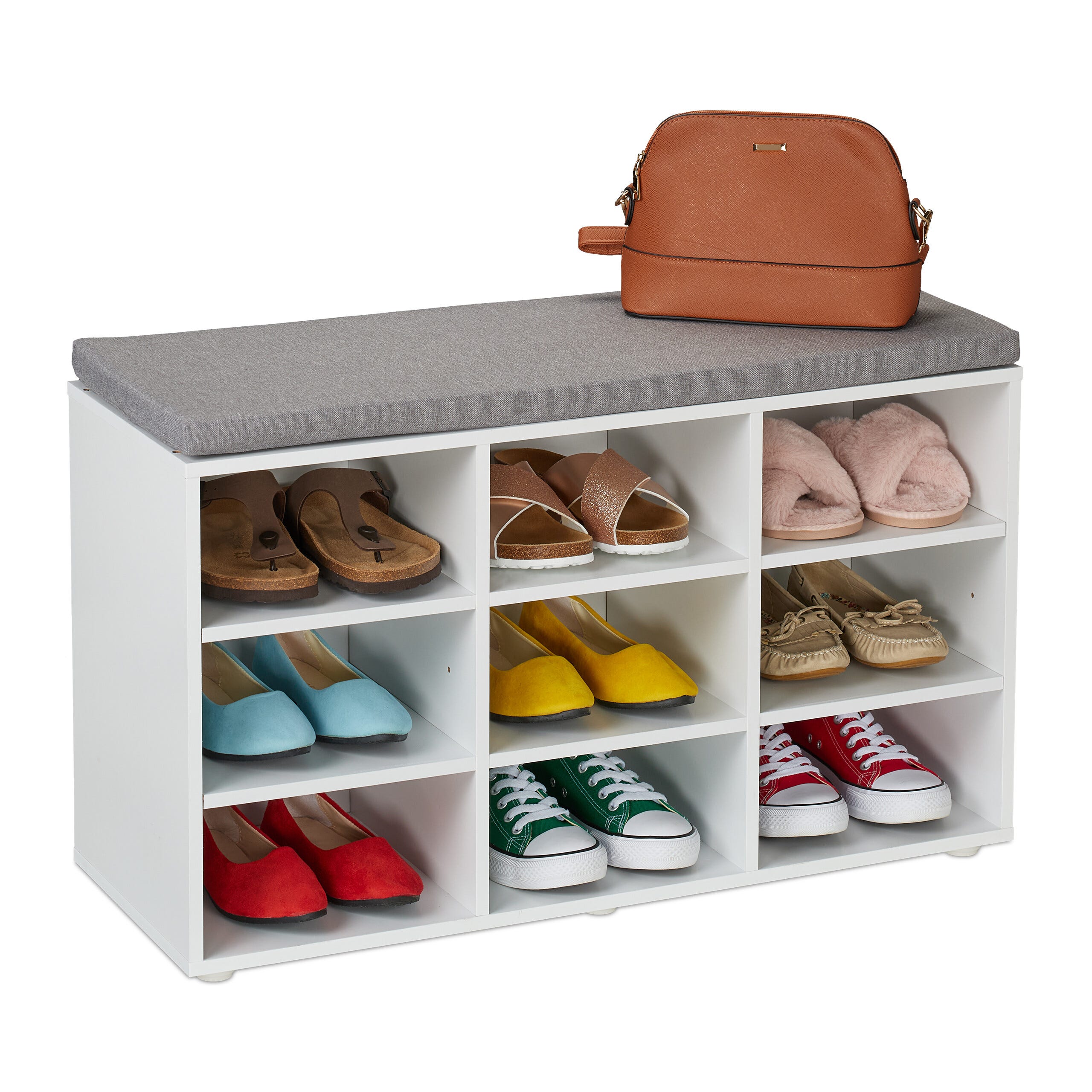 Banco Zapatero Zapatero Pequeu00f1o Relaxdays Coju00edn