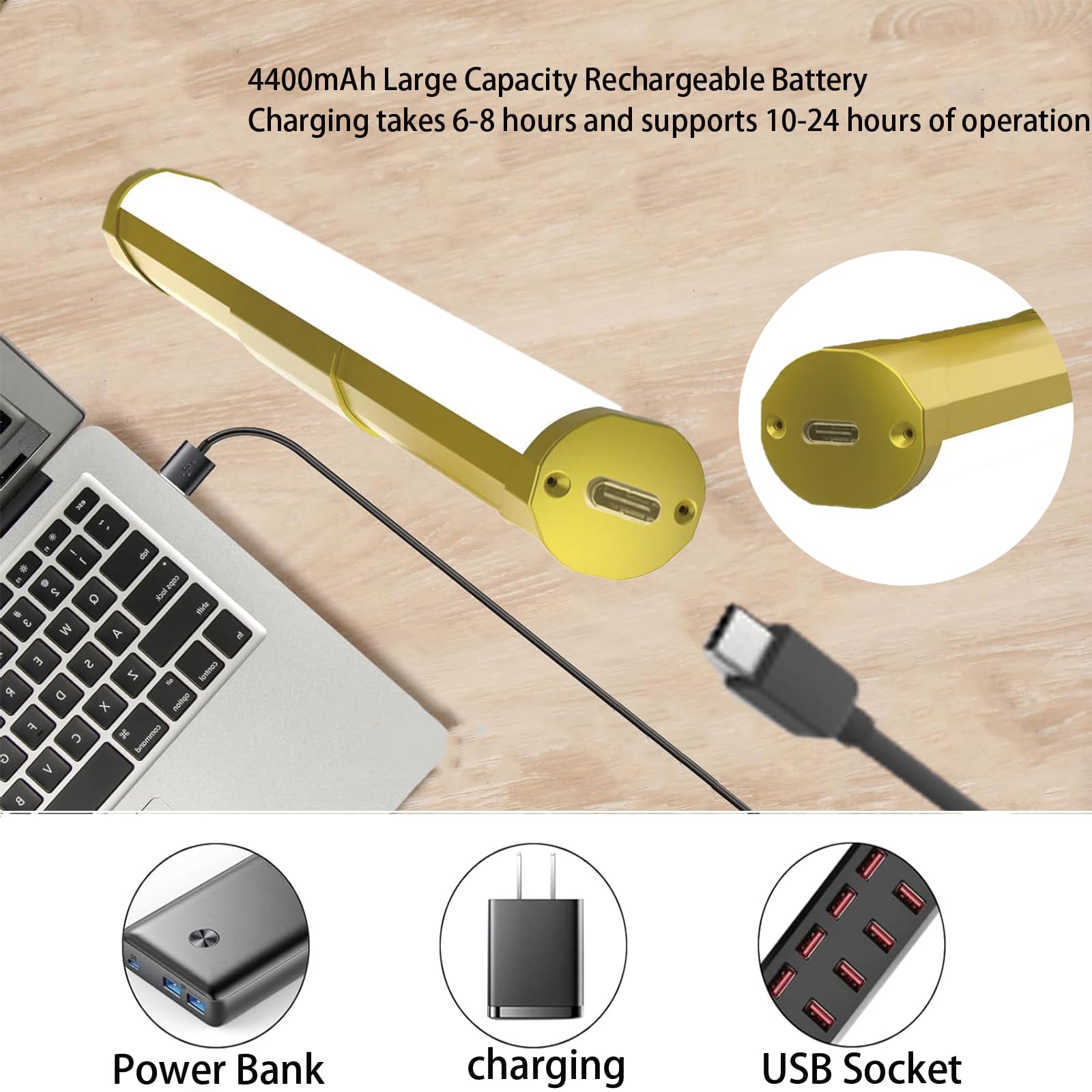 Lampe pour tableau sans fil avec télécommande, minuterie 3 couleurs et intensité variable, lampe LED pour cadre photo - 6