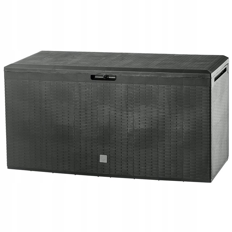 SKRZYNIA OGRODOWA BALKONOWA KUFER 290L DO OGRODU BALKON TARAS ANTRACYT