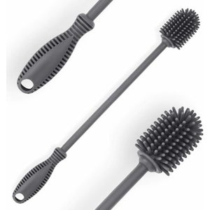 Bütic Spazzola Per Bottiglie In Vetro Con Setole Naturali In Lana – Manico Flessibile, Made In Germany (19cm X 1cm)