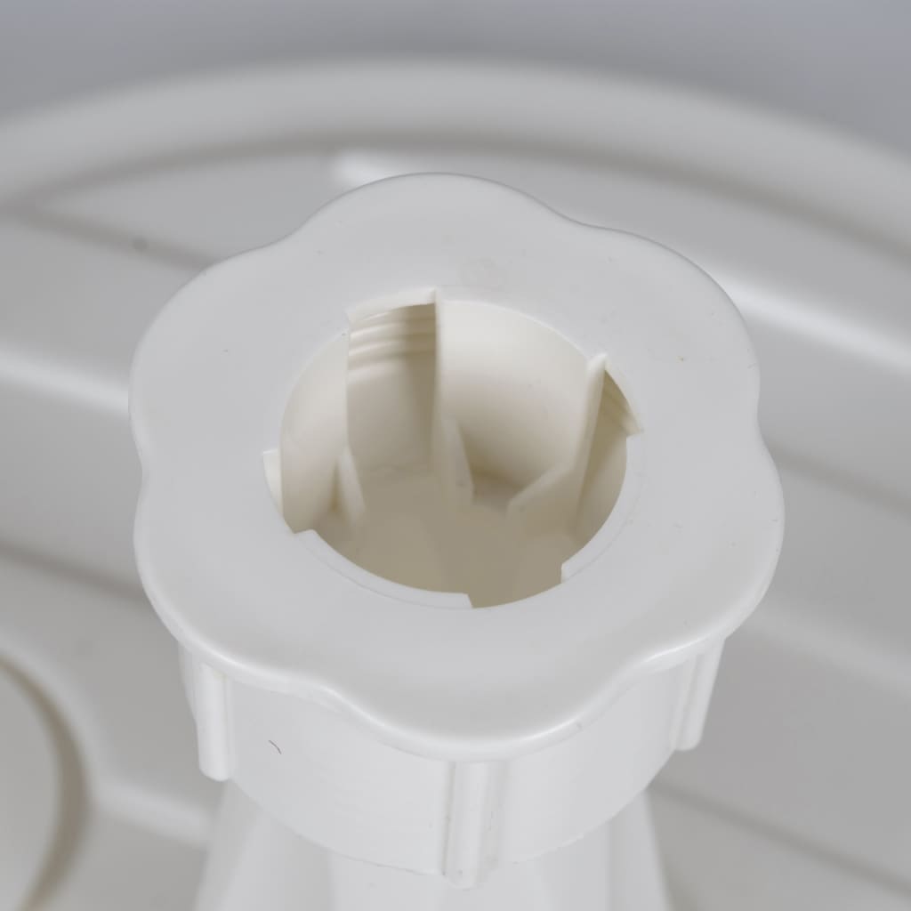 Pied de parasol rond en plastique à remplir 13 L - Blanc - Eda - 5