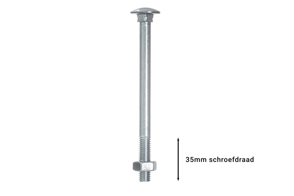 Wovar Boulon TRCC galvanisé M10 x 130 mm - 50 pièces - 3