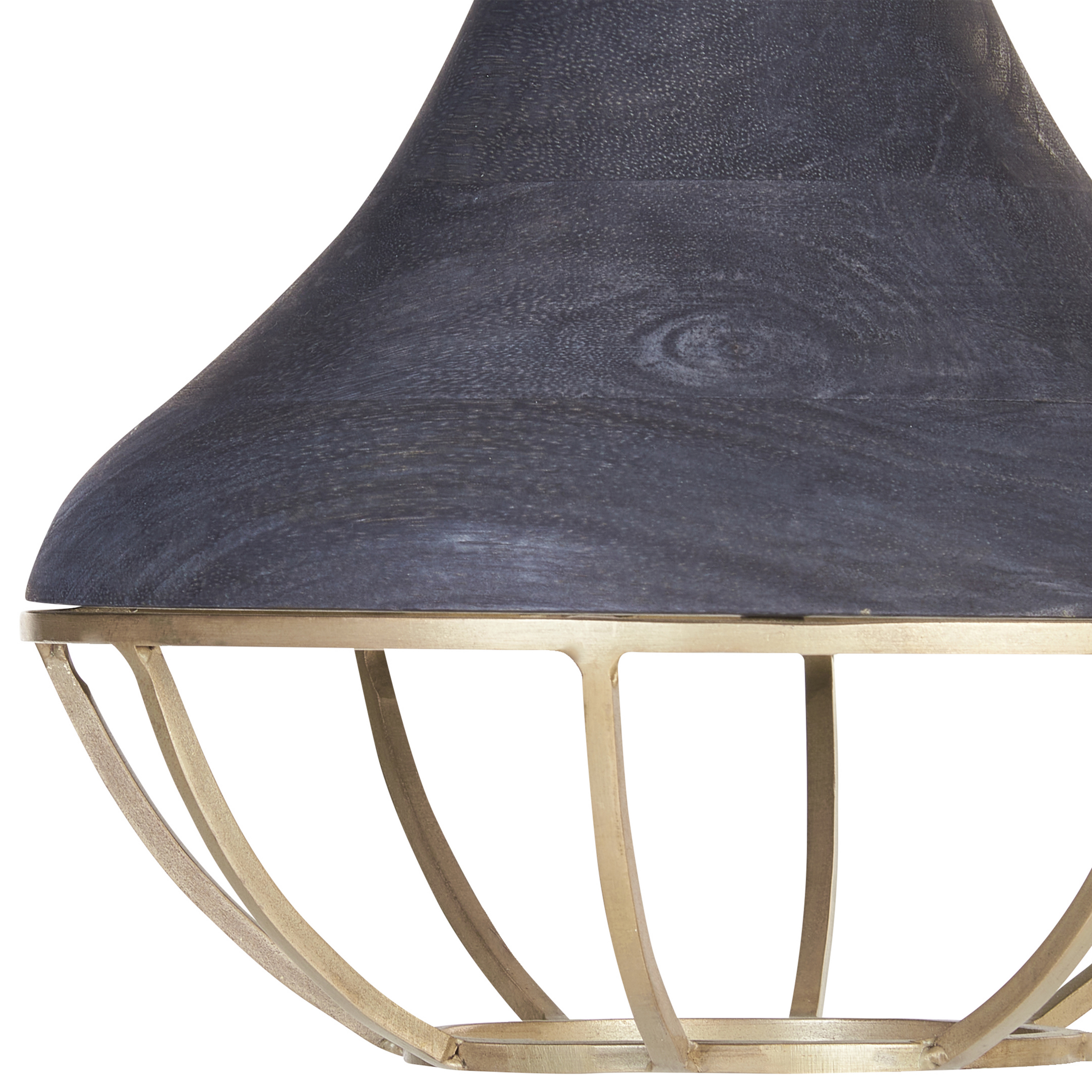 Lampe suspension BAGMATI Bois de manguier Noir - 7