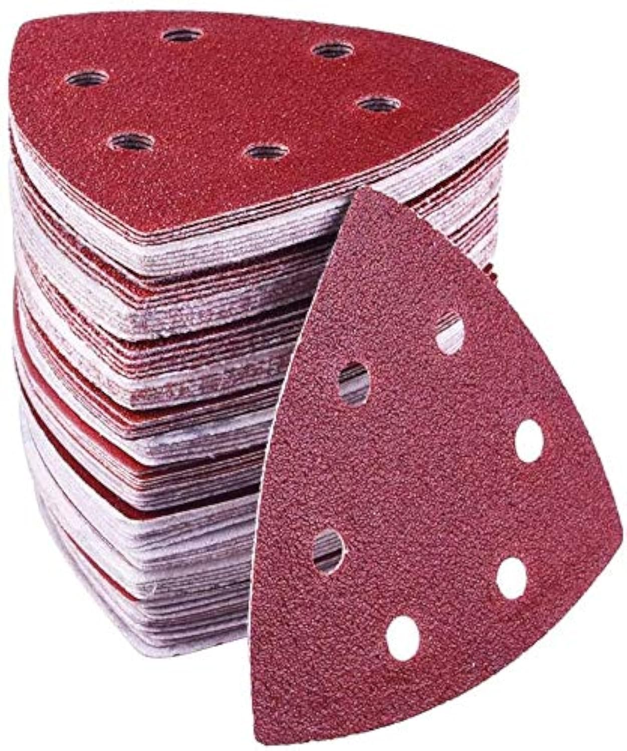 Lot de 72 triangles abrasifs delta - 6 trous - 93 x 93 x 93 mm - grains ...