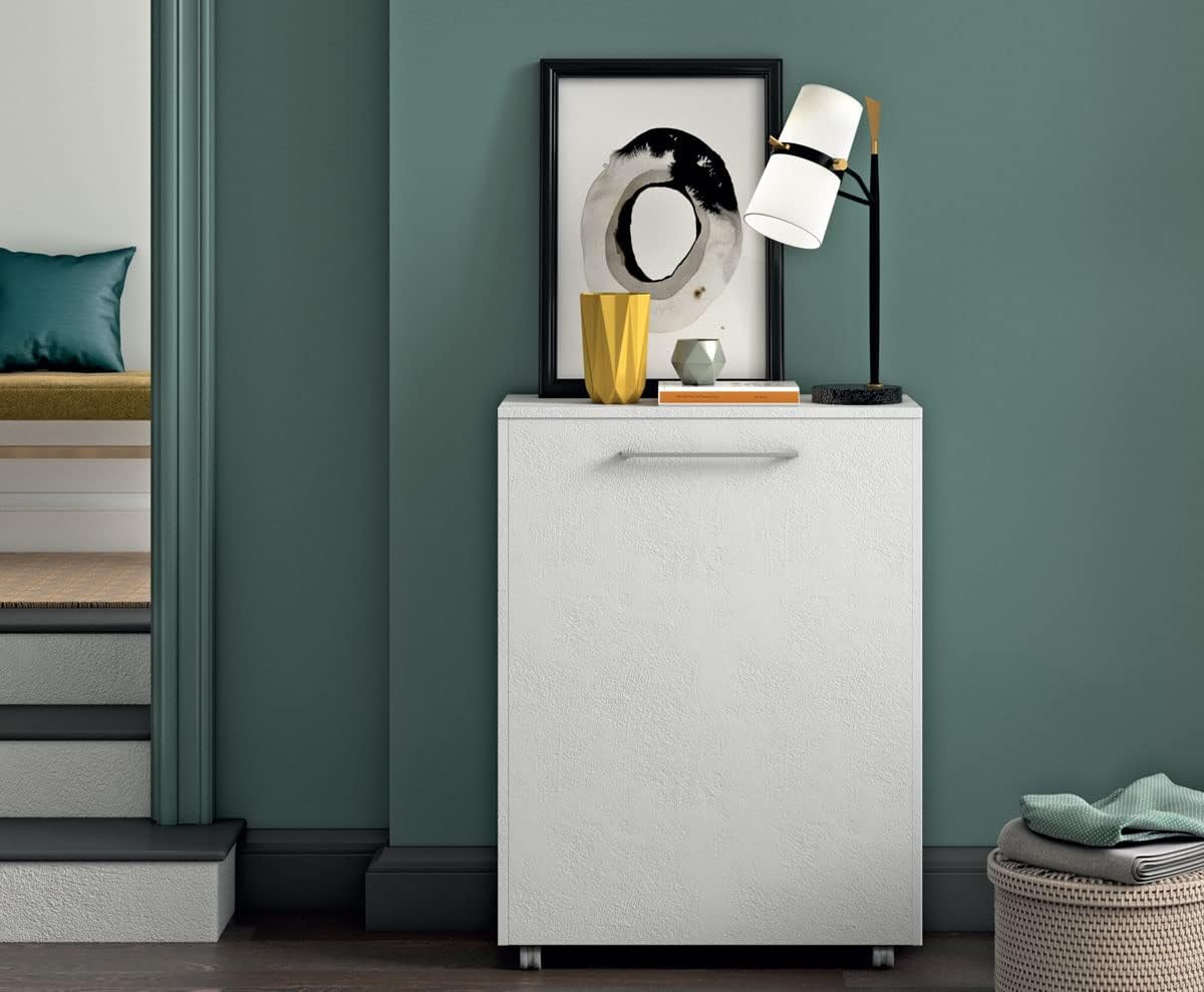 Letto a scomparsa Magic bianco spazzolato, salvaspazio