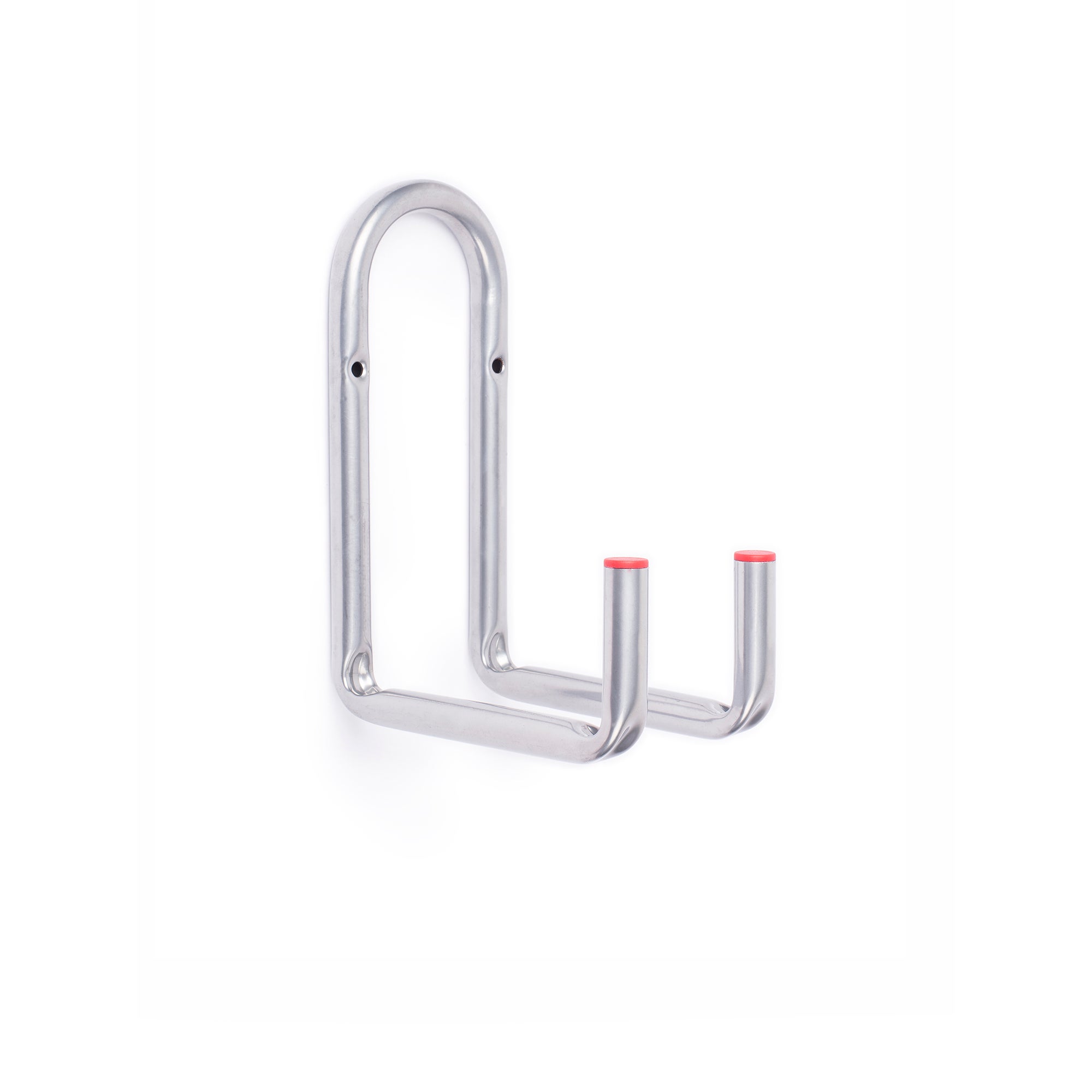 Crochet double polyvalent | Fabriqué en acier | Finition grise | Grande ...