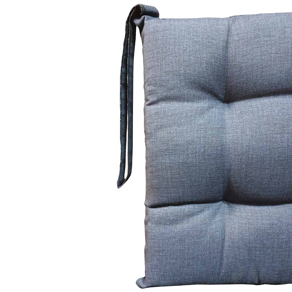 Juego de 6 almohadas acolchadas para silla 40x40x5 cm (Giglio Bianco) - 2