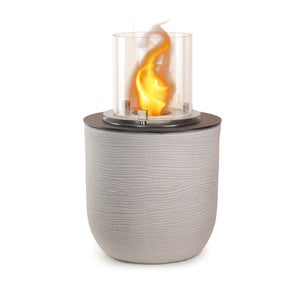 Cheminée Décorative Intérieur Extérieur Cheminée Bioéthanol Pazaka Noir | Feu De Table 2 Brûleurs Pour Intérieur/Extérieur | Avec Pierres Décoratives Feu Décoratif Intérieur