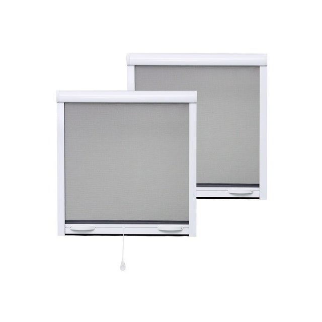 PACK ECO de 2 moustiquaires Enroulables ALU H145 cm x L100 cm Blanc