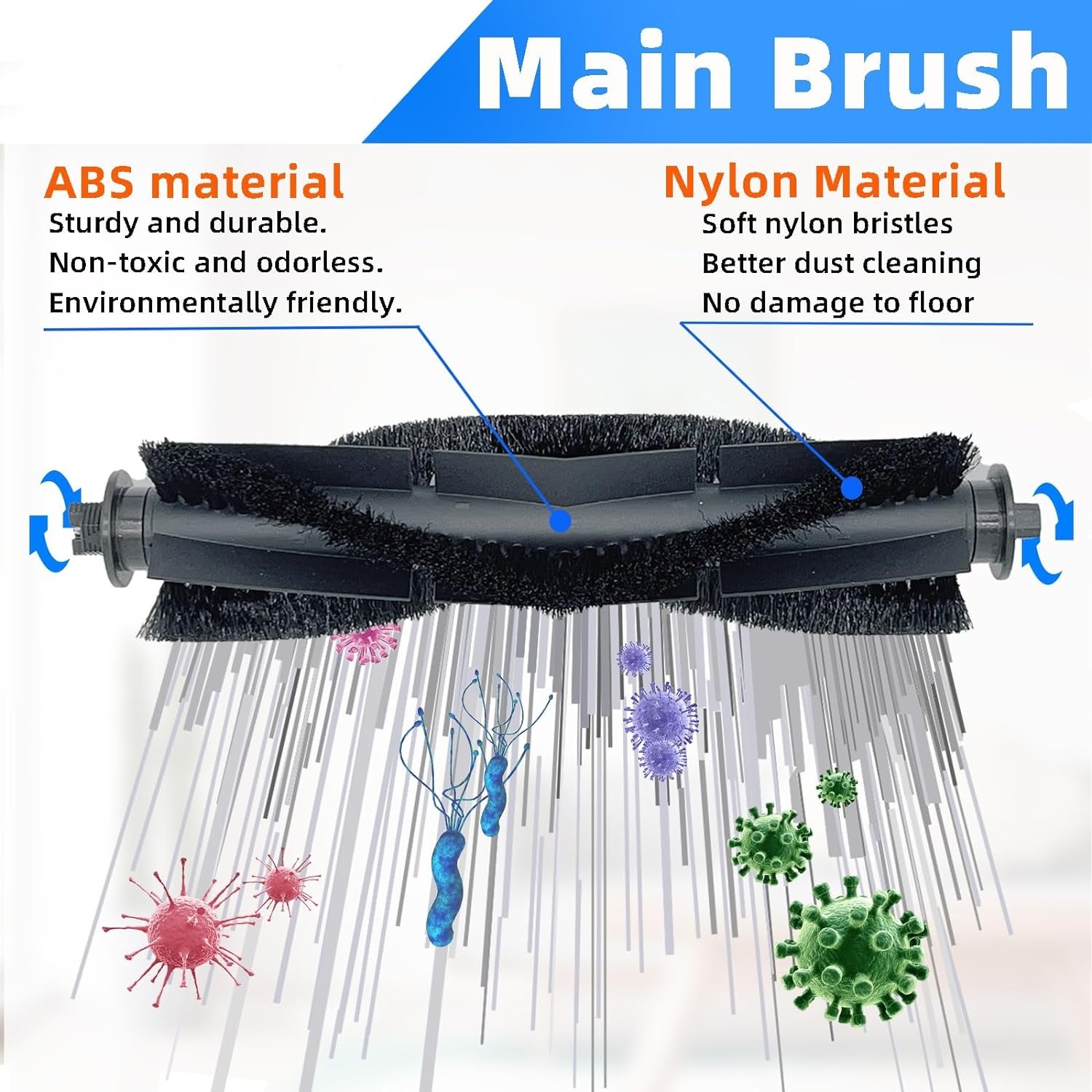 Seitenbürsten Ersatz Für Tikom L9000 & Honor Q6 SE | 6er Pack Reinigungsbürsten Für Saugroboter