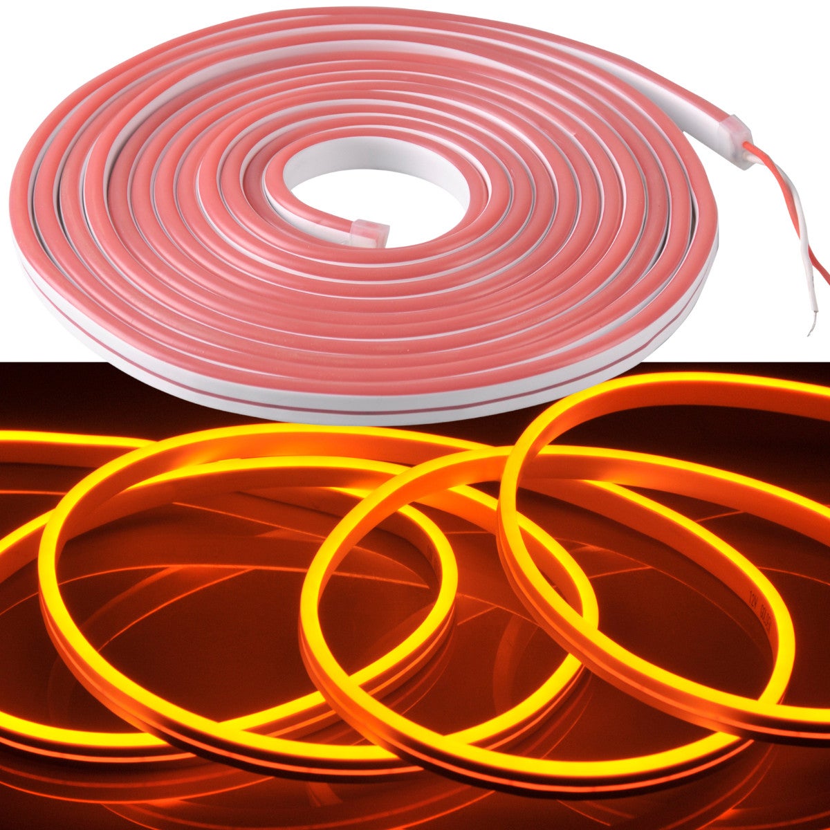 Taśma LED NEON 24V 5m Pomarańczowy IP65 Polux