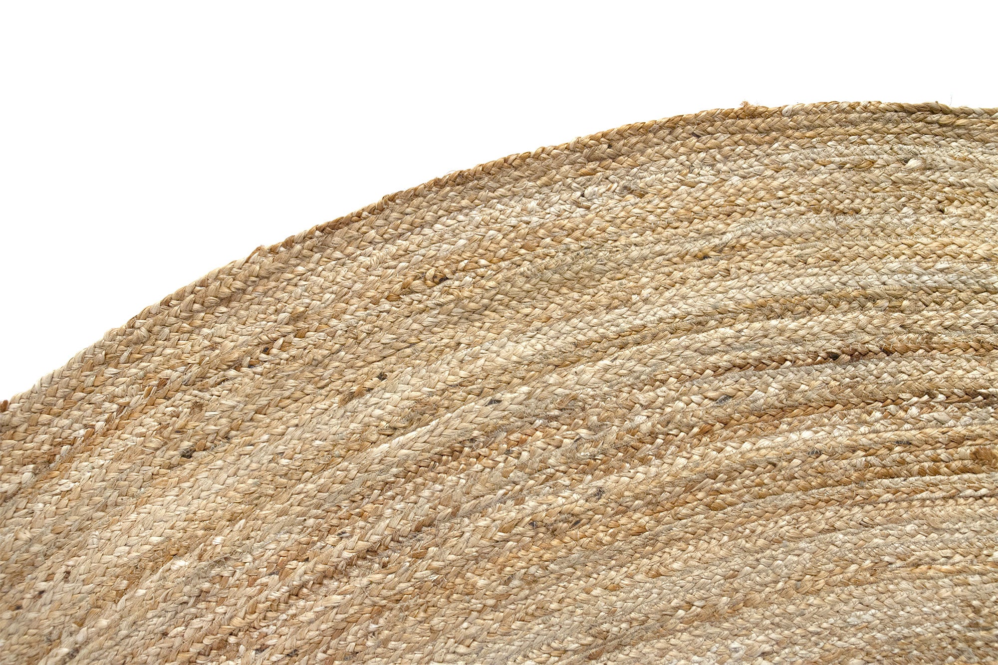 Tapis rond en jute naturel ALHAMBRA 100x100 cm - Tapis de salon, chambre et salle familiale - 5