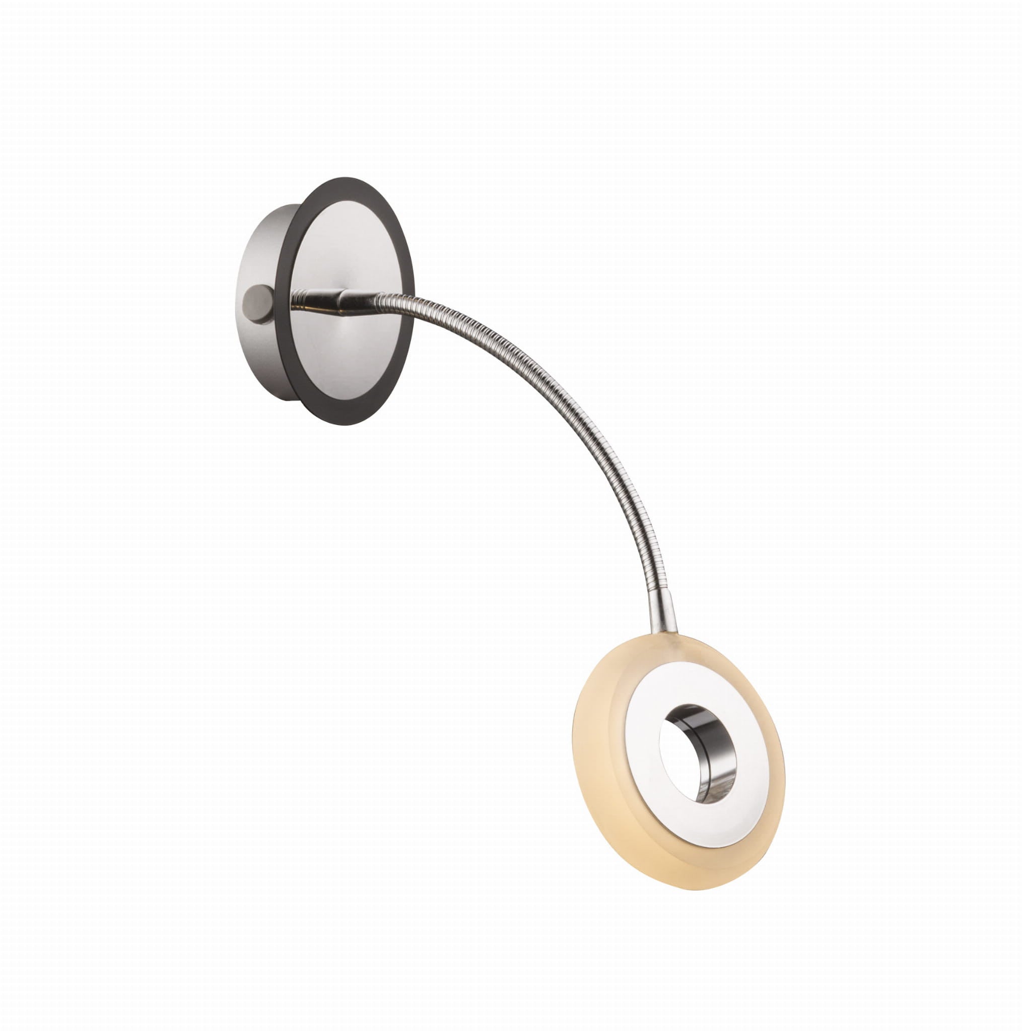 Kinkiet ścienny Arm chromowany biały LED 5W 3000K wym: 22 x 22 x 10 cm akryl IP20 Candellux
