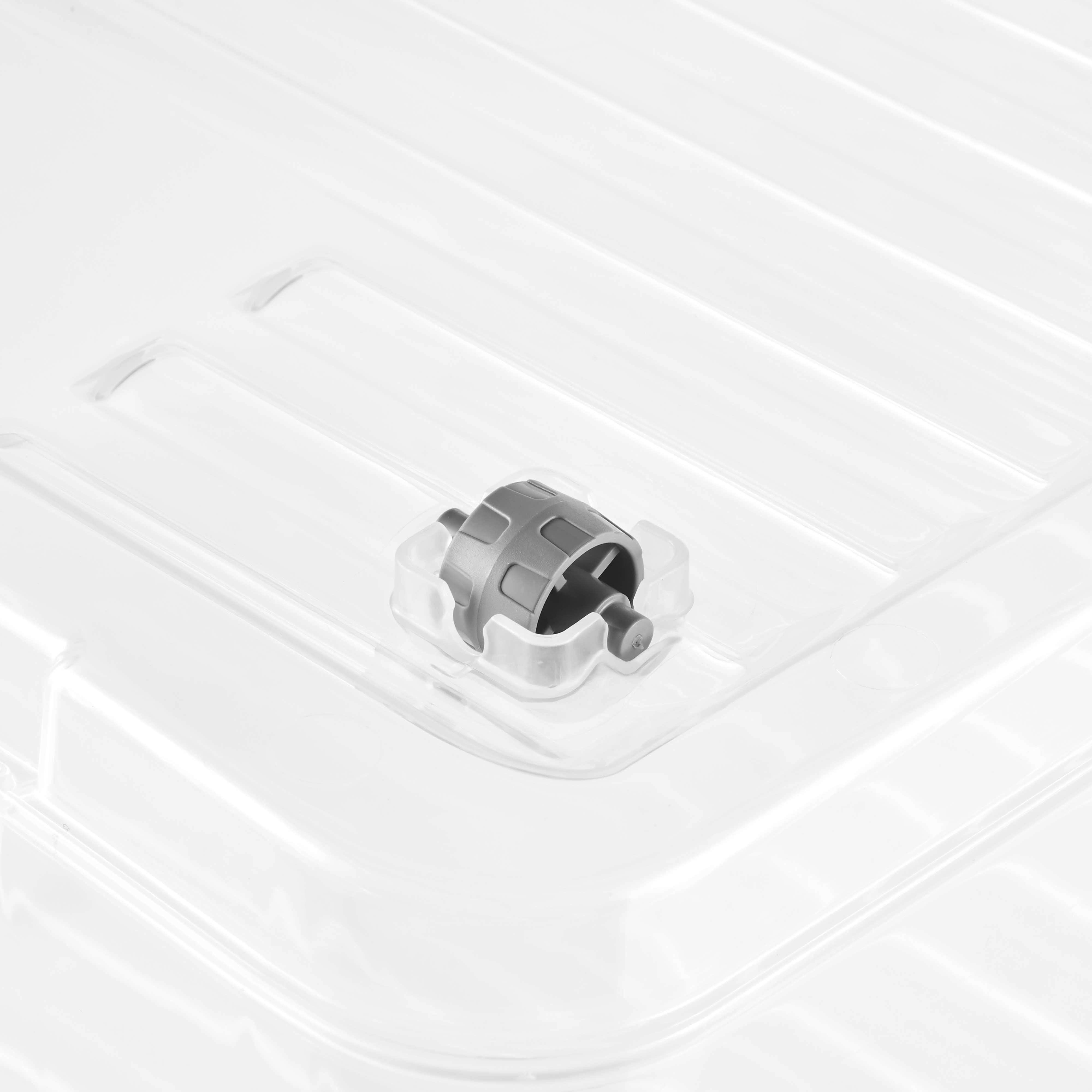 Boite avec couvercle clips et roulettes 37 ou 56 litres - 37 Litres - 6