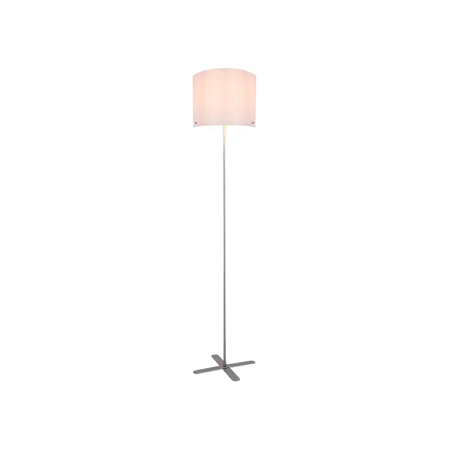 Lampa podłogowa stojąca Izander srebrno-biała 1xE27x40W wym: 149 x 34 x 30 cm metal Rabalux