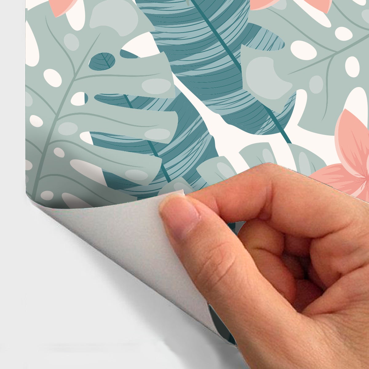 Adesivo carta da parati tropicale Santiago - Sticker adesivo - adesivi murali - 50x50cm - 4