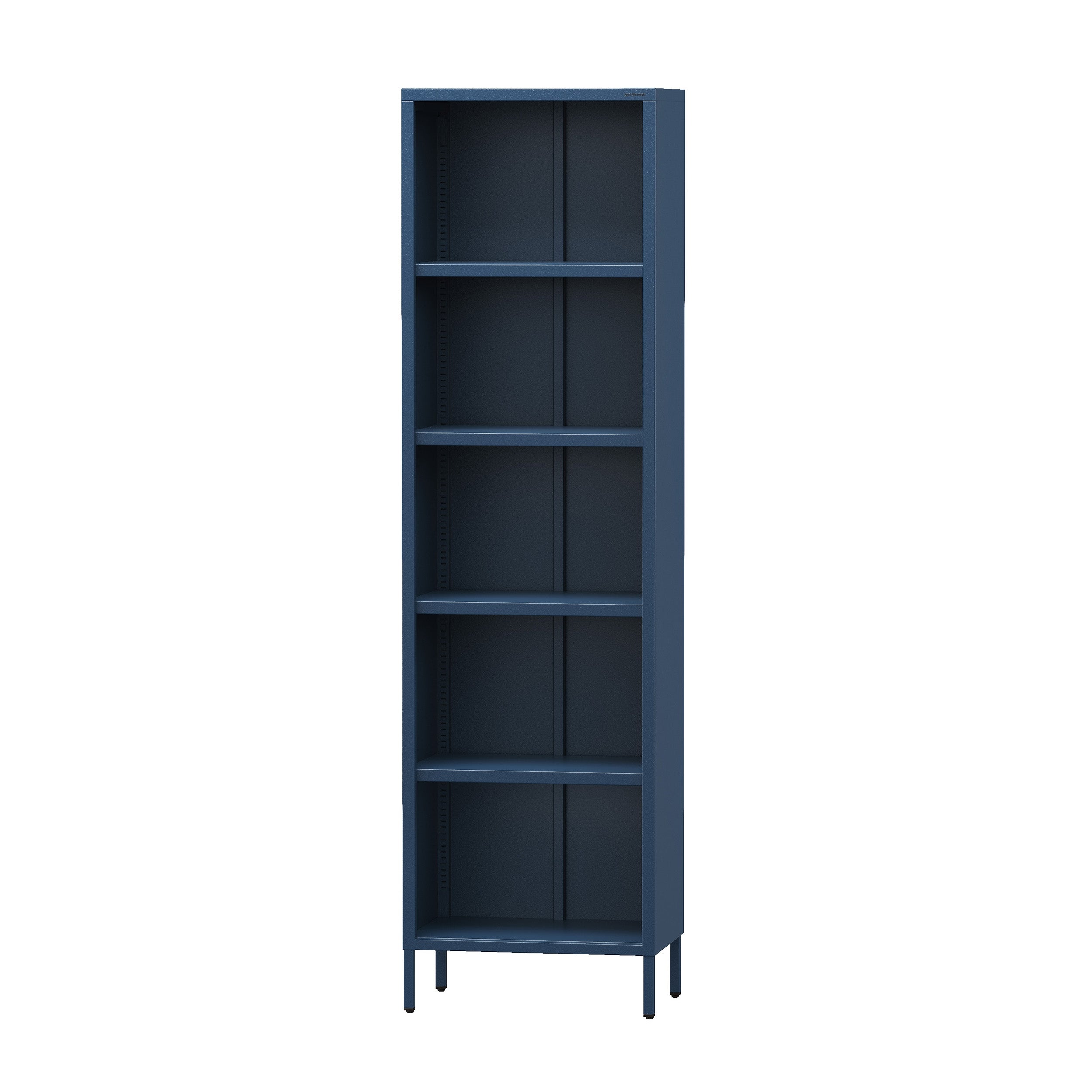 Estante metálico Mario | Móvel de arrumação para sala, estilo industrial | 50 × 180 × 35 cm | Azul-escuro - 2