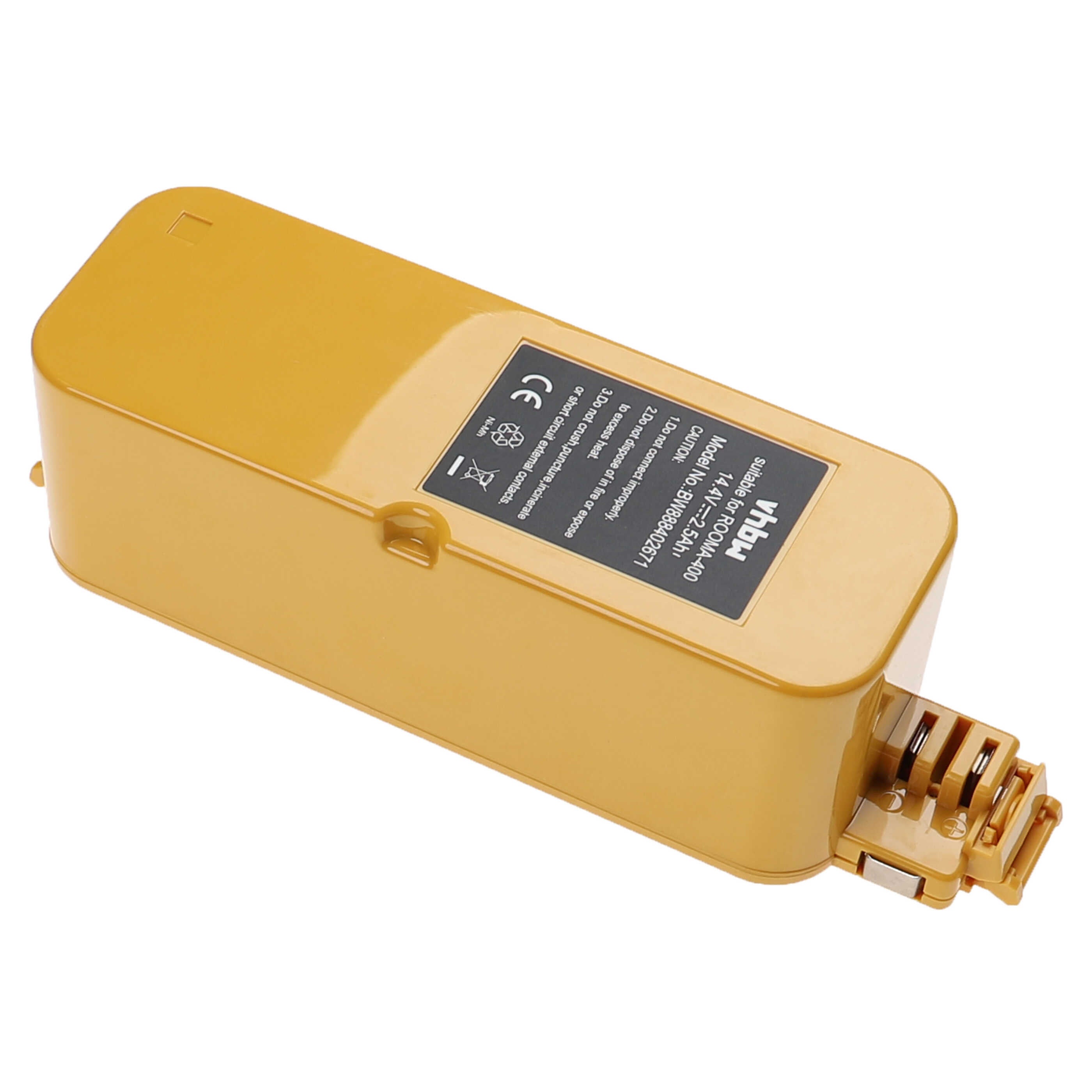 vhbw Batterie compatible avec iRobot Roomba Intelligent Robotic M-288, M-288A robot électroménager, jaune (2500mAh, 14,4V, NiMH) - 3