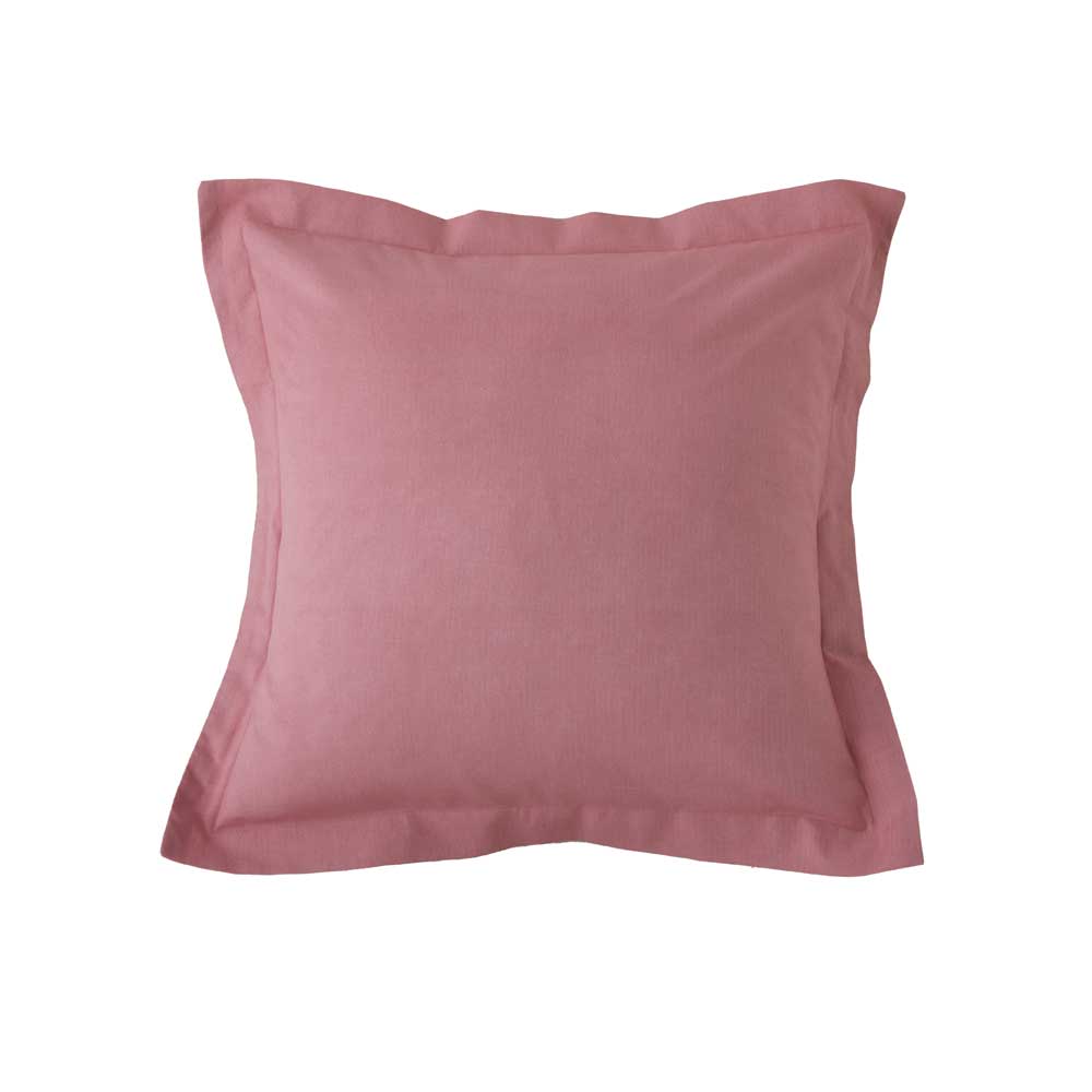 Cotton artean - funda de cojin izki coral 100% algodón orgánico coral 50x50