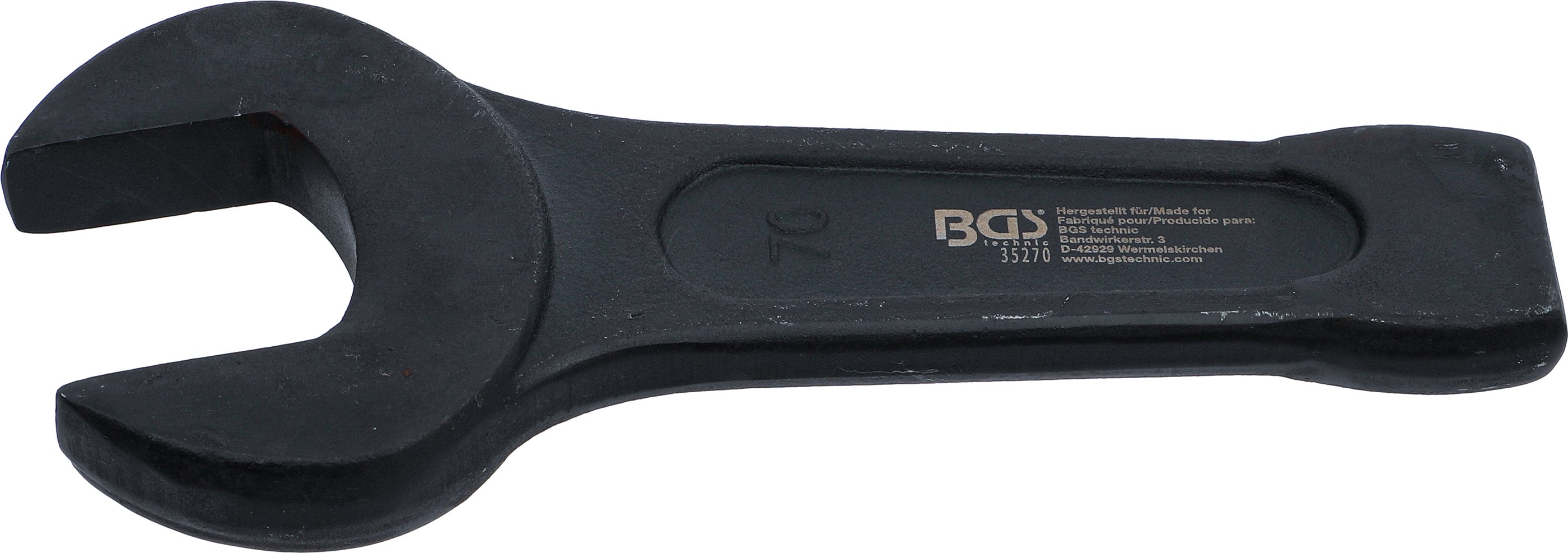 BGS Klucz płasko-oczkowy SW 70 mm - 35270