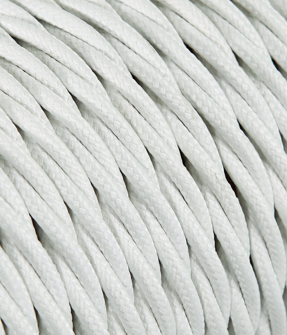 LaMorellLightDesign - Cabo elétrico em tecido branco tr30 30mt 2x1.50 - 2