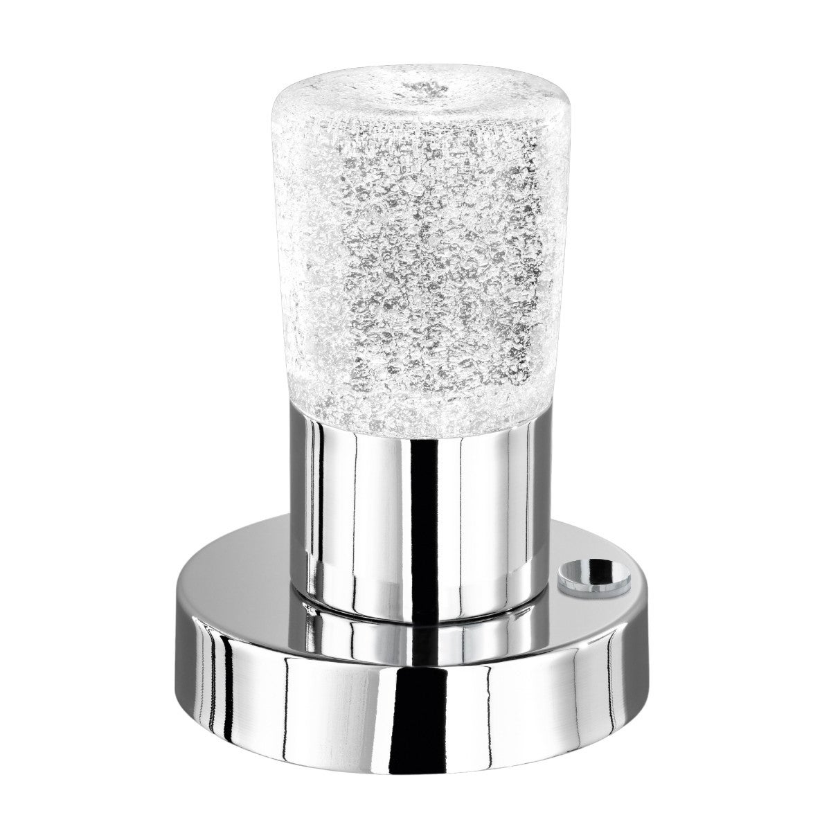 Lampada da tavolo, cristo, metallo e kristallglas, silver, 11x14cm