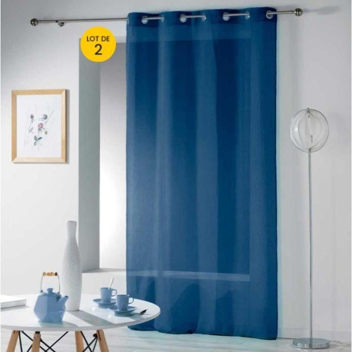 Lot de 2 barres de vitrage extensibles 30-50cm, tringles sans