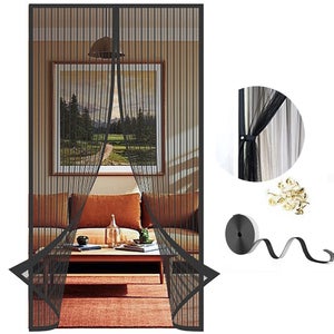 Moustiquaire Fenetre 115x75 Cm, Magnétique Moustiquaire Sur Mesure De Fenetre Rideau De Fenetre Antimoustique, Pour Couloirs Fenetre, Patio Facile à Installer Le Joint Blanc, Renforcés