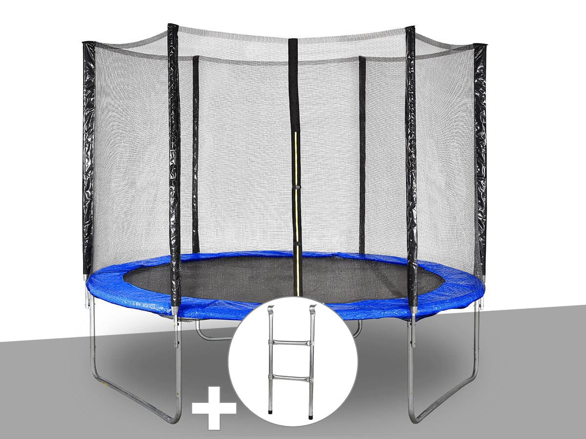 Échelle Pour Trampoline Jardideco - Compatible Hélios 3,05 M Et Cronos 3,66 M