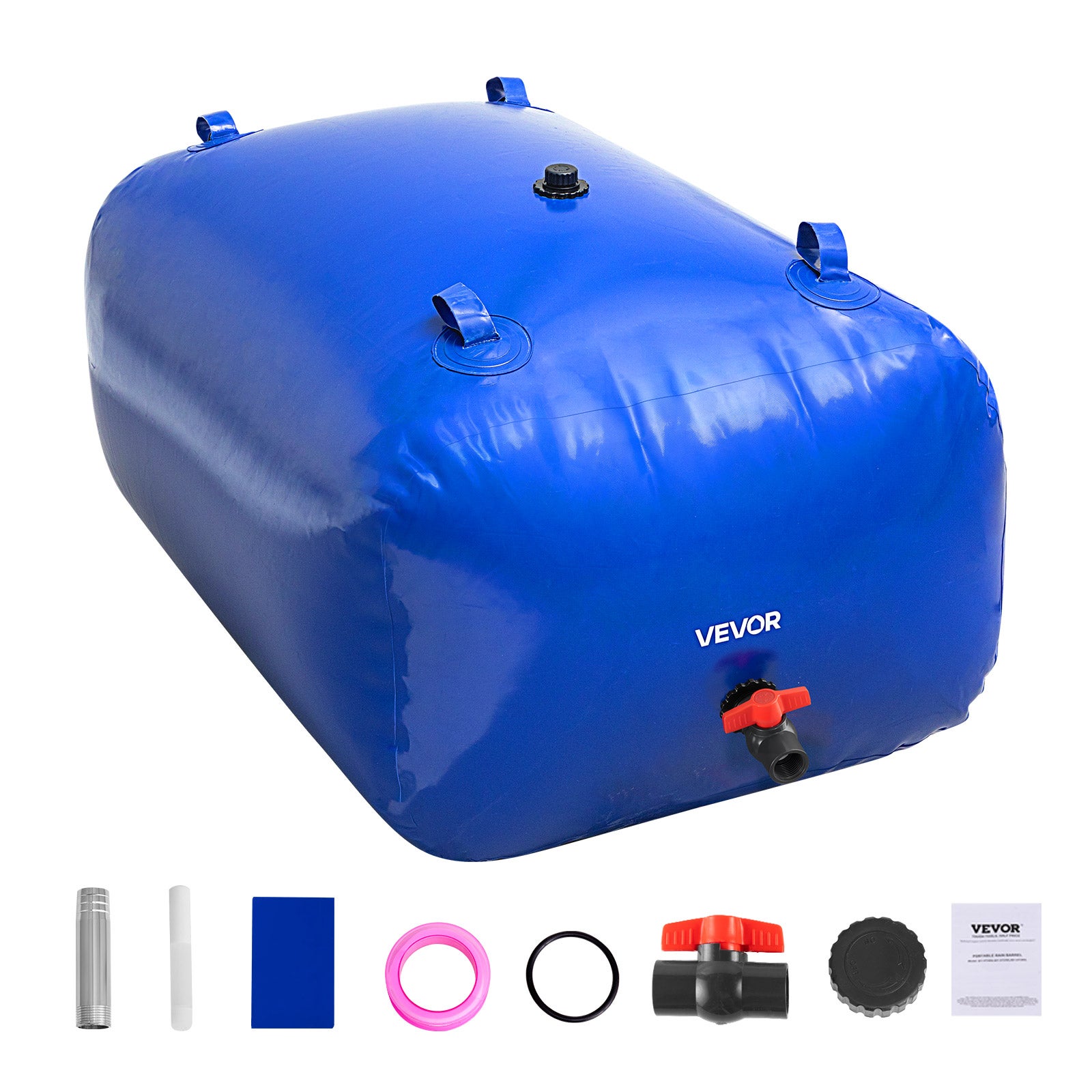 VEVOR Sacca di Stoccaggio dell'Acqua, Sacca d'Acqua Morbida in TPU di Capacità da 132 L, Contenitori per l'Acqua Portatili e Pieghevoli, per Camper a Prova di Perdite e Resistente all'Usura