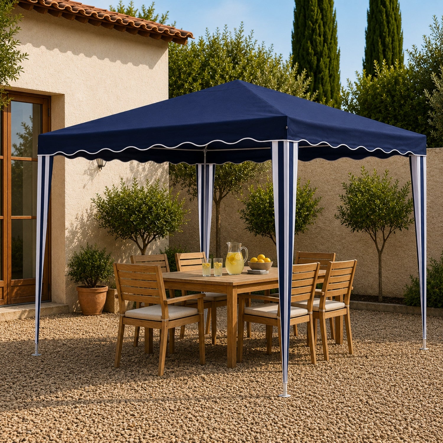 Carpa Desmontable para Jardín con Estructura de Acero 300x300x300cm 7house - 5