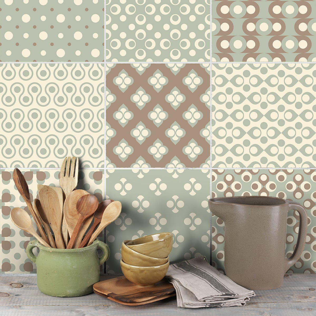 9 adesivo piastrelle boemo - Sticker adesivo - adesivi murali - 9stickers15x15cm - 5