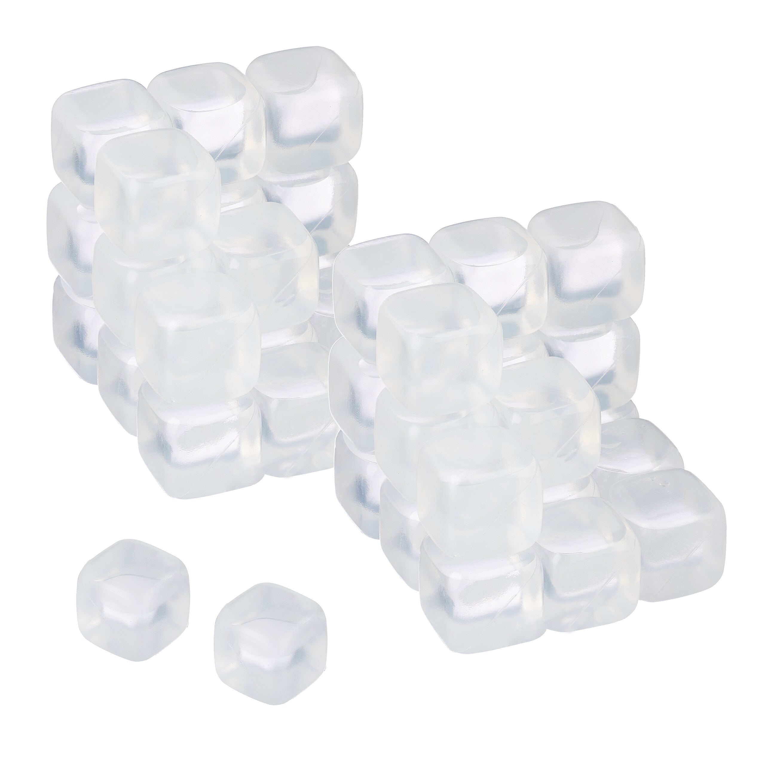 20 cubetti di ghiaccio in plastica assortiti, multicolore, riutili 2.5cm ホーム＆キッチン 20 cubetti di ghiaccio in plastica assortiti, multicolore,  riutili