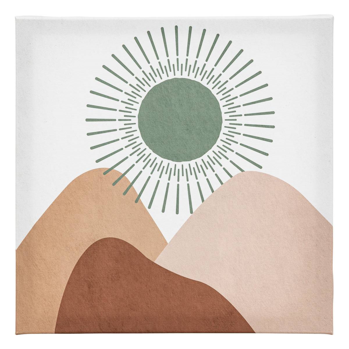 Lot de 5 toiles imprimées Cynthia beige 15x20/25x25cm - Atmosphera créateur d'intérieur - 4