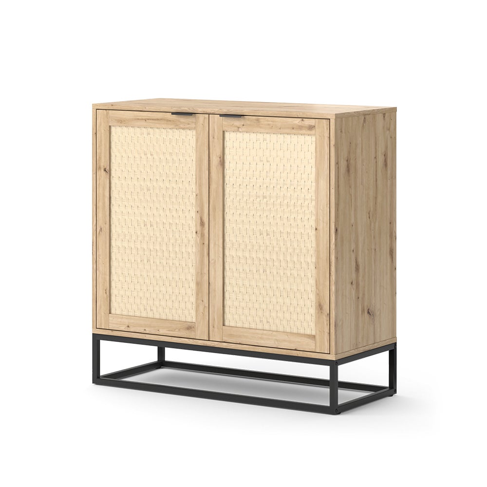 Vicco Komoda Natal, Brązowy, 40 x 92.5 cm z 2 drzwiami