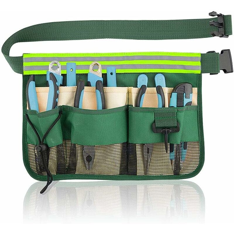 Ceinture a outils de jardinier Ceinture a outils de jardin portable Kit multi compartiments pour outils Electricien Artisan Vert Leroy Merlin