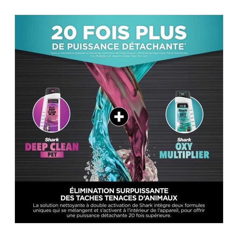 Pack de solutions nettoyantes SHARK StainStriker Pet - 946 ml/473 ml - 2