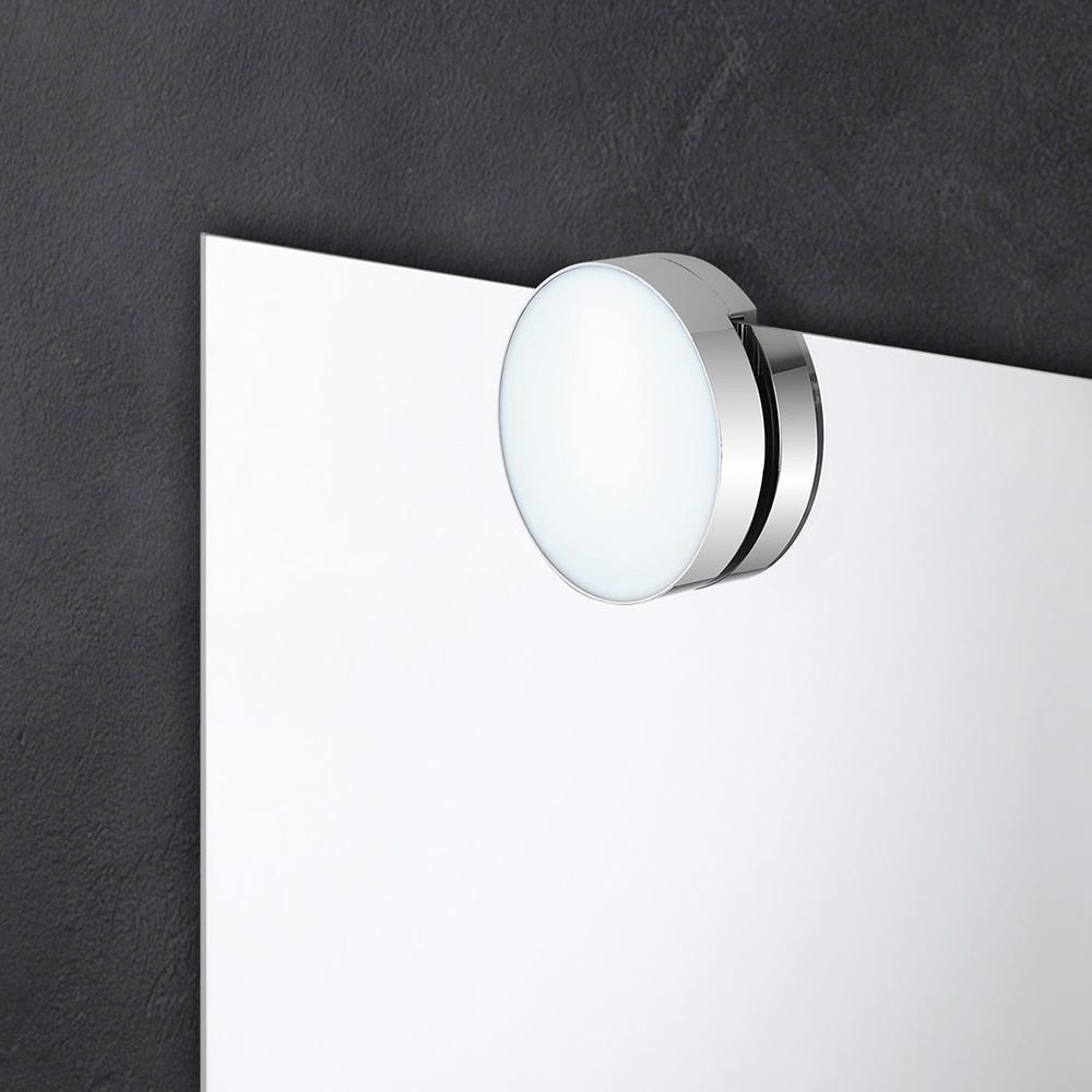 LOAAO Specchio Da Bagno A LED 60x36 Cm – Retroilluminato E Luce Frontale, Antiappannamento, Dimmerabile, Temperatura Colore Regolabile