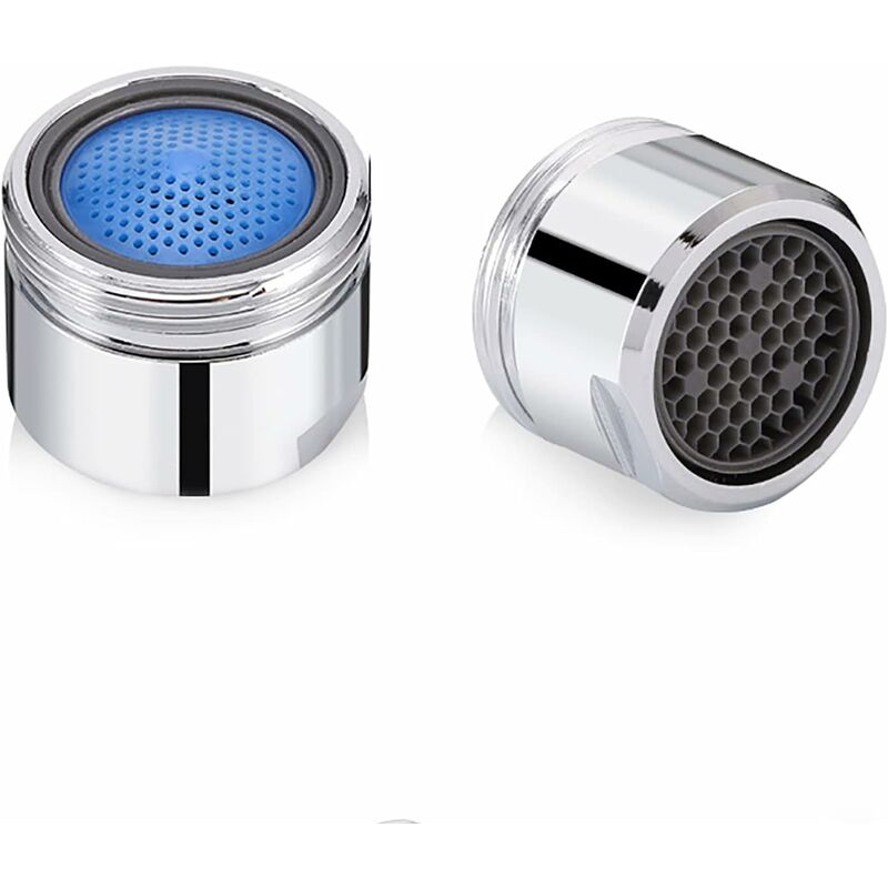 2 szt. Perlator do kranu Filtr Oszczędność Wody M18, 18mm Uniwersalna Końcówka, do Kranu Umywalkowego w Łazience i Kuchni (Stal nierdzewna)