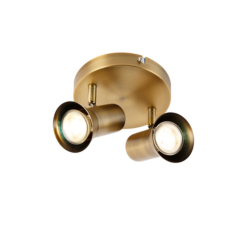 Sufitowy reflektor brązowy okrągły, regulowany i obracany - Karin 2