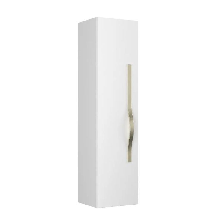 Szafka łazienkowa VOG 33 cm biały połysk z uchwytem stalowym