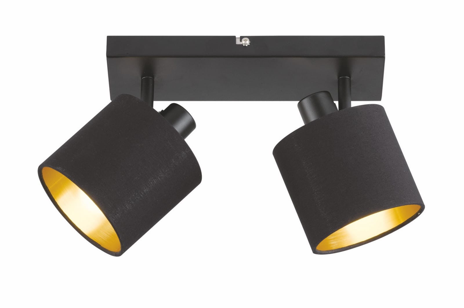 Lampa wisząca Tommy czarno-złota 2xE14x28W wym: 19 x 28 x 17,6 cm tkanina RL