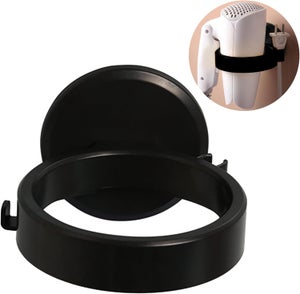 Support Mural Sèche-Cheveux Sans Perçage – 2 Pièces, Adhésif Robuste, Pour Salle De Bain & Toilettes