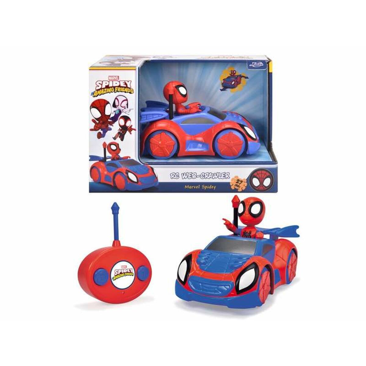 Samochodzik zdalnie sterowany Simba Spidey Web Crawler czerwono-niebieski Marvel