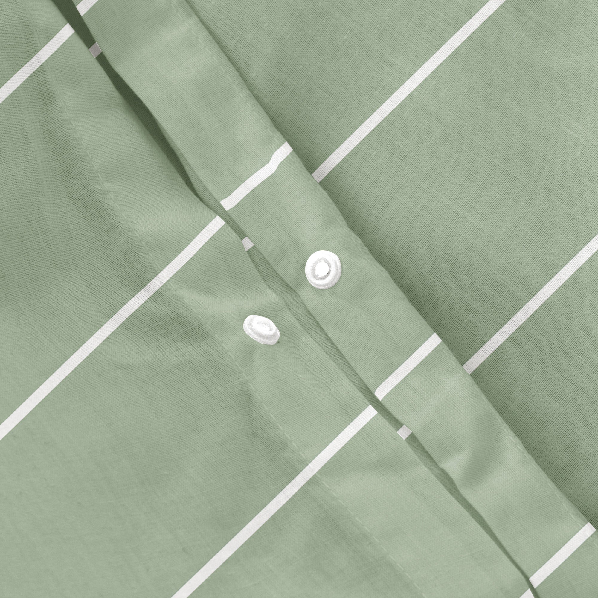 Housse de couette 100% coton 180x220 cm + 45x125 cm vert d'eau - Nairi - 4