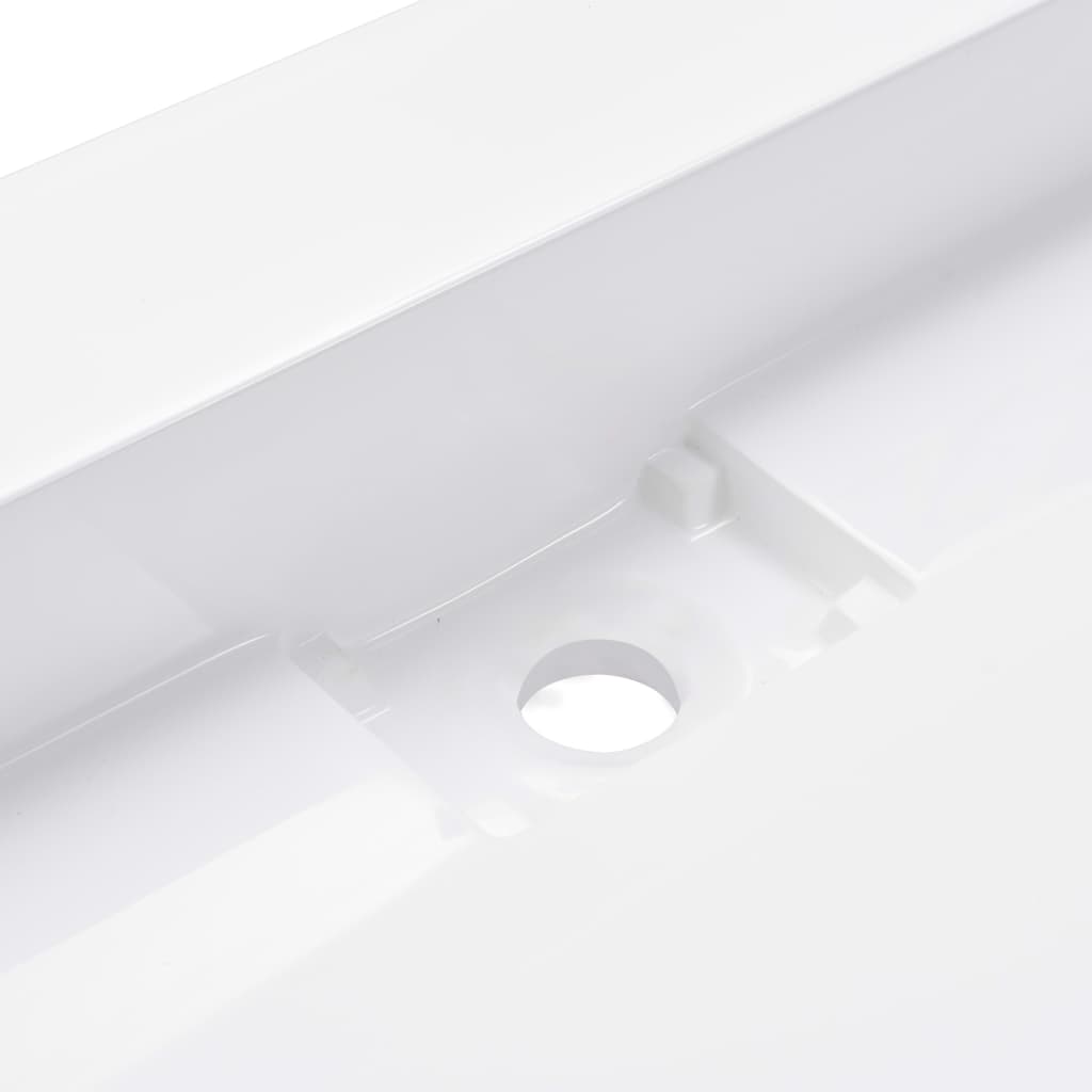 Maison Exclusive - Lavandino 120x46x11 cm Blocco in Marmo/Minerale Bianco - 8