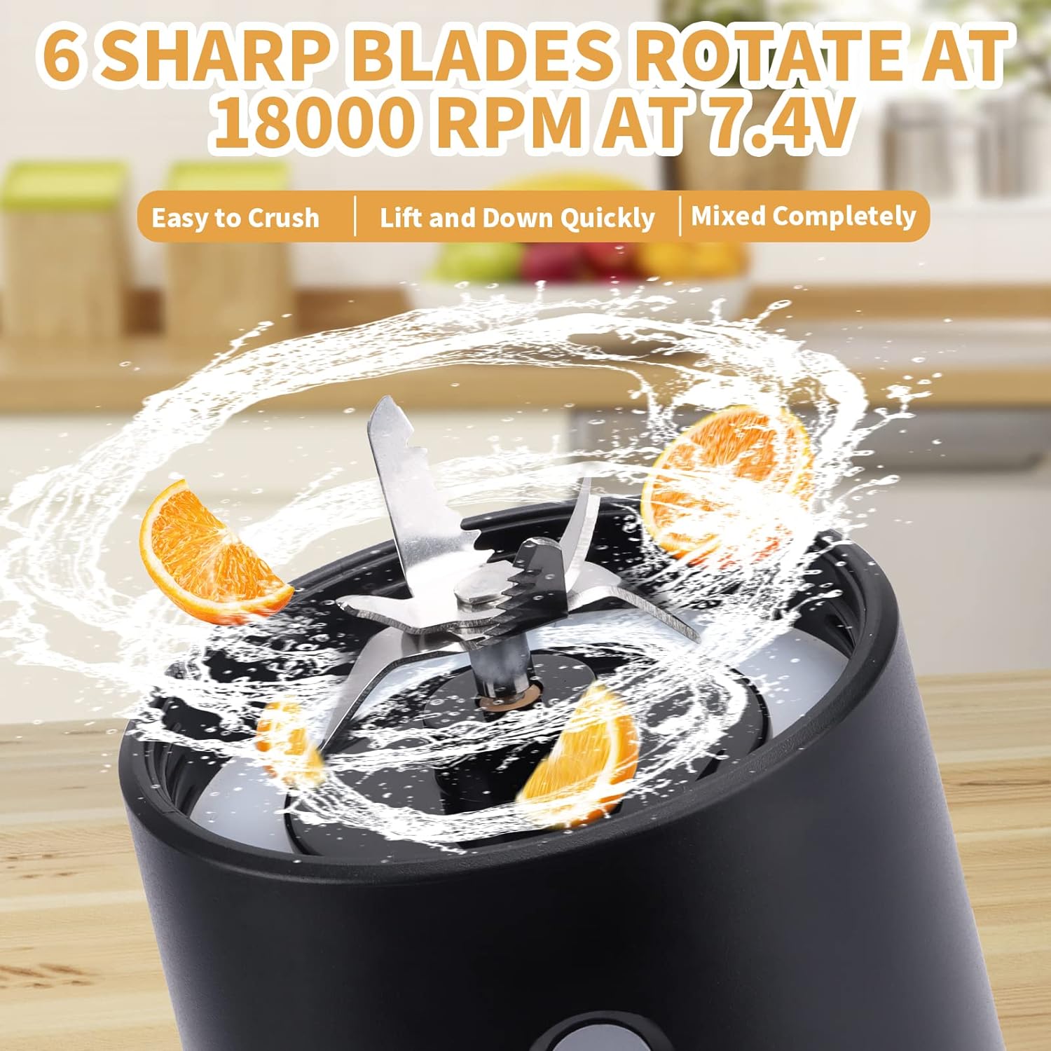 Mixeur Portable SESOCSEO - 460ml, Rechargeable USB-C - Pour Smoothies Et Jus En Déplacement